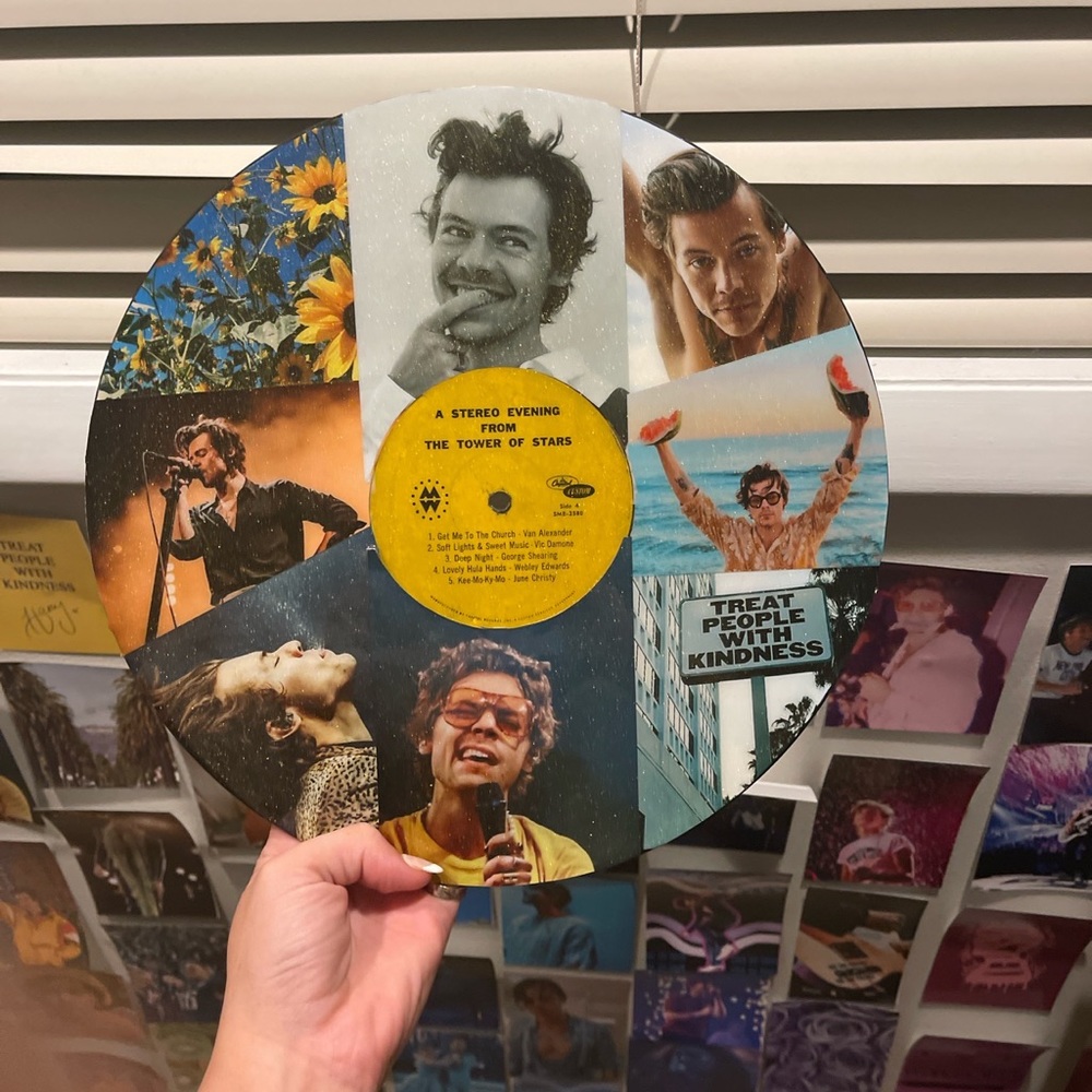 Harry styles custom collage vinyl